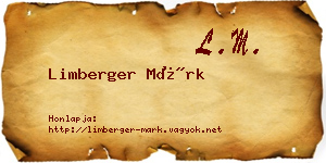 Limberger Márk névjegykártya